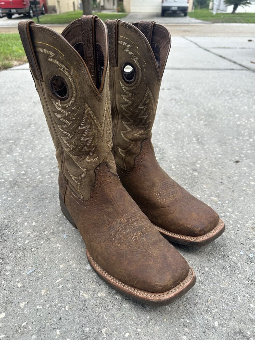 Durango Rebel Pro 12” Western Cowboy Boots DDB0221 Flaxen Brown Mens Size 11.5M